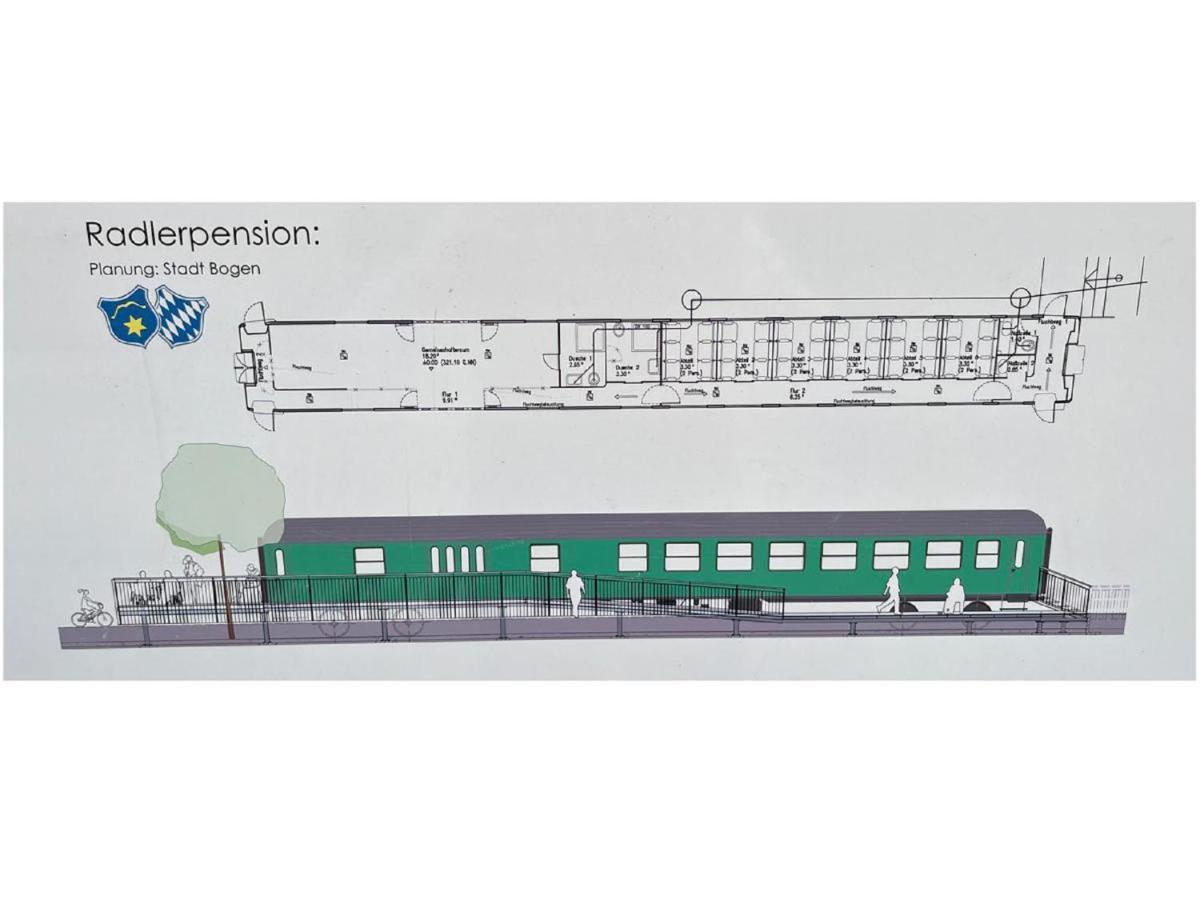 Uebernachten Im Nostalgischen Bahnwaggon Lägenhet Bogen Exteriör bild